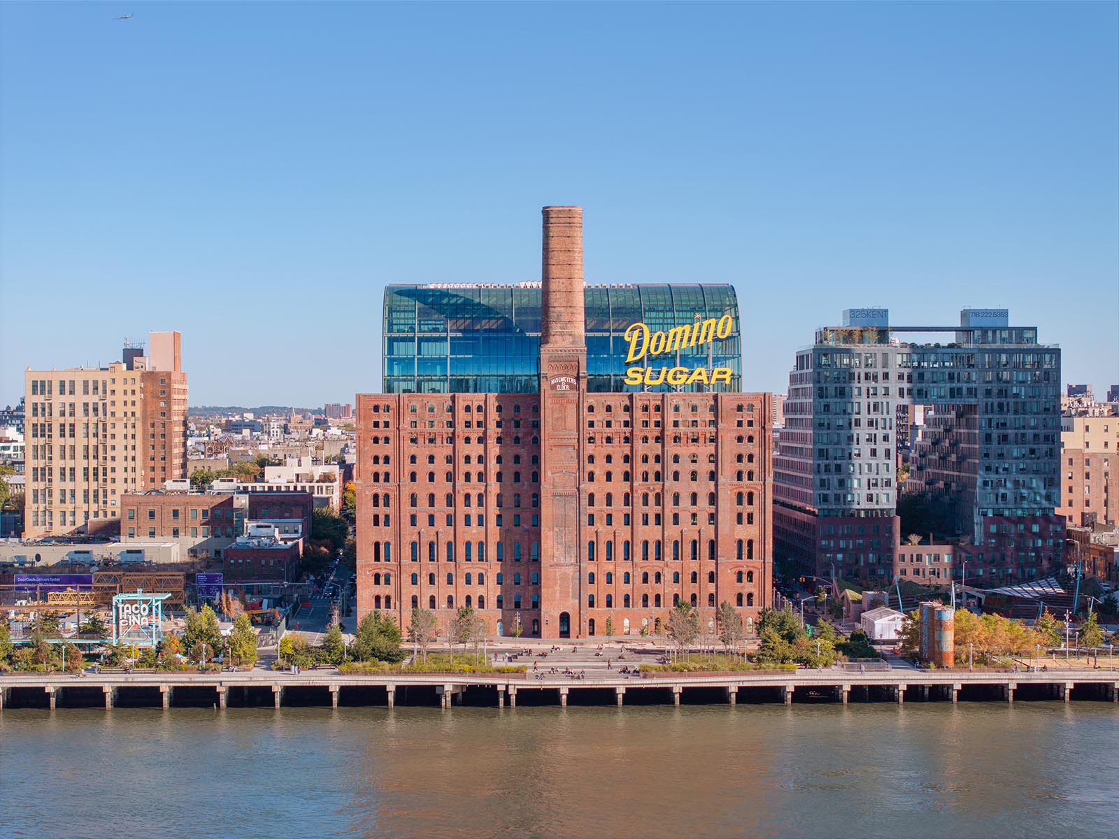 The Refinery at Domino with Manhattan skyline views